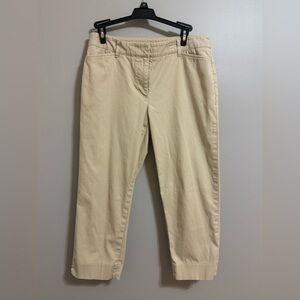 Talbots Perfect Crop Khaki Pants size 4p